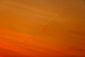 sunset, contrail, competition, airplanes, orange, color, colour, striped, striate, sunlight, wavy, Wallpaper, Kiss L�szl�, L�szl� Kiss