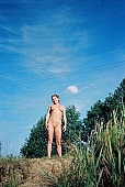 worm s-eye-view, photo, foto, naked, stripped, naturism, russian, russian naturist, nude, nature, nudist, waterfront, in a state of nature, in the buff, in the nude, nudity, nakedness, body, nudism, naturist, disengagement, distraction, resource, nude woman, water-front, water, river, sun, sunshine, intact, inviolate, vegetation, dame, lady, woman, on holiday, naked body, nude body, outdoors, without doors, recreation, relaxation, repose, rest, entertainment, grass, in the grass, Moscow, Russia, CD 0097