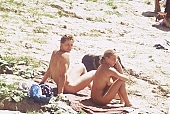naturist, nudist, naturist woman, naturist man, nudist women, nudist man, naturist girl, naturist family, naturist couple, sun, sunlight, sun-bathing, sunbathing, recreation, relaxation, repose, rest, disengagement, distraction, resource, nature, summer, holidays, fry, swelter, health, saunter, bathe, bathing, as brown as a berry, near nature, beach, waterfront, lake, lake side, field naturist, Polish, Poland, Kryspinow, 1989, CD 0036