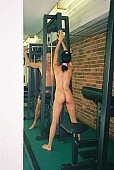 elte, gymnastics, training, trainer, man, woman, gymnastic room, swimming pool, bath, fitness, room, Budapest, nudist, naked, stripped, nakeds, exhibitionist, naturist, fkk, CD 0083