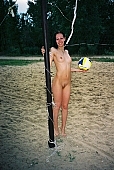 in a state of nature, in the buff, in the nude, sport, freik�rperkultur, naturist beach, nudism, naked girl, beach volleyball, woman, naturist girl, young naturists, nudist, fkk, INF, naturism, naturist, friend, young, naked, stripped, unclad, game, volleyball, field, ball, ball game, sand, camping, beach, Delegyhaza, CD 0094