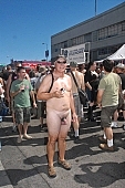 2010, 26, 14, September, Sept, folsom, street, fair, market, demo, gay parade, naked, stripped, man, San Francisco, skin, leather, Kiss L�szl�, L�szl� Kiss