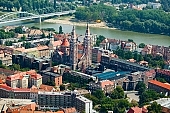 Szeged, SZTE, town, city, aerials, air photographs, city center, cathedral, Fogadalmi templom, Somogyi library, landscape, clinics, univesity, Szeged Open-Air Festival, auditorium, stage, Domotor torony, Tisza, inundation, flood, fair Tisza, downtown, Karasz street, house, houses, line of houses, street, streets, car, road, cars, building, buildings, critter, haze, steam, vapor, roads, ways, park, green, garden, environment, ambience, neighbor, neighborhood, everyday life, at home, countryside, aldermanry, plan, air, aerial, air photograph, air photo, tower, Jozsef Attila University, JATE, Szent-Gy�rgyi Albert University, SZOTE, Universitas Scientiarum Szegediensis, Dom-square, towers, square, chairs, bridge, bridge of downtown, Ujszeged, CD 0029, Kiss L�szl�, L�szl� Kiss