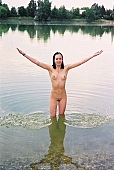 attitude, pose, naked girl, unclad body, young naturists, taking photographs, naked body, nude body, naturist beach, nudist place, lake, lake side, water, waterfront, grit cell, gravel, gravelly, unclad woman, tattooed, fkk, INF, girl, nude, nudity, posture, naturist girl, in a state of nature, in the buff, in the nude, naturism, unclad, stripped, woman, nudist, nudism, naturist, friend, young, naked, game, recreation, relaxation, repose, rest, sand, camping, beach, Delegyhaza, CD 0095