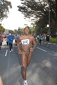 young man, black, dark-skinned, muscular, man, naked, stripped, sport, procession, running match, nude man, runner, nudist man, naked running, naturist, motion, have naked legs, nudist lady, attention rising, naturist participiant, nudist group, covenant, group, ING Bay to breakers, San Francisco, naturists, naturist group, naturist programme, nudist runner, women, gents, men, programme, every year, above age limit, body painting, running, walking, special feeling, Heilberg, nude runner, chirpy, nude people, CD 0073
