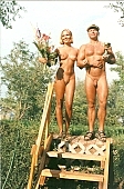 sun, freikrperkultur, nudist couple, nudist pair, sunshine, girl, boy, naturist couple, chalice, award, blossom, bloom, flower, bouquet, naturist, muscle, muscular, brown, skin, sunlit, delight, smile, unclad woman, pair, man, woman, INF, scale, stairway, naturist beach, taking photographs, attitude, pose, nude, nudity, naked girl, unclad body, young naturists, naked body, nude body, nudist place, fkk, posture, naturist girl, in a state of nature, in the buff, in the nude, naturism, unclad, stripped, nudist, nudism, friend, young, naked, recreation, relaxation, repose, rest, camping, beach, Delegyhaza, CD 0095