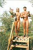 sun, freik�rperkultur, nudist couple, nudist pair, sunshine, girl, boy, naturist couple, chalice, award, blossom, bloom, flower, bouquet, naturist, muscle, muscular, brown, skin, sunlit, delight, smile, unclad woman, pair, man, woman, INF, scale, stairway, naturist beach, taking photographs, attitude, pose, nude, nudity, naked girl, unclad body, young naturists, naked body, nude body, nudist place, fkk, posture, naturist girl, in a state of nature, in the buff, in the nude, naturism, unclad, stripped, nudist, nudism, friend, young, naked, recreation, relaxation, repose, rest, camping, beach, Delegyhaza, CD 0095