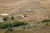 Szentes, Csongrad county, Hungary, airport, airfield, drome, flying field, airplane, plane, ascent, lift-off, take off, take-off, airstrip, double, wing, vane, agriculture, agrarian airport, tillage, cultivation, sparge, sprinkle, plow, private-aeroplane, private-airplane, private-plane, private-can, to fly, transportation, field, meadow, green, trees, air photograph, air photo, air photos, aerials, birds eye view, building, buildings, everyday life, at home, countryside, plan, air, aerial, square, plot, development, beauty, beautiful, pretty, white, red, blue, brown, yellow, flat, gray, of birds eye view, regular, Kiss Lszl, Lszl Kiss