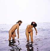 103, Hawaii, nudist couple, nudist pair, Honokohau, Kona, fkk, nudism, girl, woman, young, pretty, naturism, naked, stripped, naturist couple, naturist, holidays, nudist, love, on holiday, recreation, relaxation, repose, rest, game, beach, coast, attitude, pose, posture, freik�rperkultur, heat-wave, bay, gulf, summer, man, bath, bathe, bathing, water, CD 0106