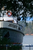 ship, river, parking, standing, big, large, great, transportation, water transportation, water, waterfront, tree, greenery, crown, mature, fence, outdoors, big boat, ice-breaker, moveless, movelessness, fixed, stationary, , Kiss L�szl�, L�szl� Kiss