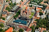 Szeged, SZTE, town, city, aerials, air photographs, city center, cathedral, Fogadalmi templom, Somogyi library, clinics, univesity, Szeged Open-Air Festival, auditorium, stage, Domotor torony, Tisza, inundation, flood, fair Tisza, downtown, Karasz street, house, houses, line of houses, street, streets, car, road, cars, building, buildings, critter, haze, steam, vapor, roads, ways, park, green, garden, environment, ambience, neighbor, neighborhood, everyday life, at home, countryside, aldermanry, plan, air, aerial, air photograph, air photo, tower, Jozsef Attila University, JATE, Szent-Gy�rgyi Albert University, SZOTE, Universitas Scientiarum Szegediensis, Dom-square, towers, square, chairs, CD 0029, Kiss L�szl�, L�szl� Kiss