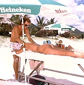 masseur, massage, recreation, refection, air, reviving, tonic, recovery, healing, recovery massage, sunlight, on the beach, white, sand, beauty massage, reviving massage, siesta, short nap, reformation, reform, rejuvenation, relaxation, repose, rest, regeneration, muscle, waist, back, cosmetics, naturism, naturist, naturist lady, nudist, nudist lady, naturist woman, naturist girl, St Martin, Club Orient, Orient, club, girl, woman, unclad, stripped, naked, peace, affection, liking, love, unclothed, adult, blue, hair, beach, laughing, laugh, smile, together, delight, beauty shop, zest for life, warm, 1988, CD 0034