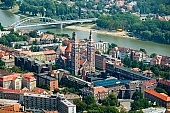 Szeged, town, city, aerial, air photograph, SZTE, aerials, air photographs, city center, cathedral, Dom, Fogadalmi templom, Somogyi library, landscape, clinics, univesity, Szeged Open-Air Festival, auditorium, stage, Domotor torony, Tisza, inundation, flood, fair Tisza, downtown, Karasz street, house, houses, line of houses, street, streets, car, road, cars, building, buildings, critter, haze, steam, vapor, roads, ways, park, green, garden, environment, ambience, neighbor, neighborhood, everyday life, at home, countryside, aldermanry, plan, air, air photo, tower, Jozsef Attila University, JATE, Szent-Gy�rgyi Albert University, SZOTE, Universitas Scientiarum Szegediensis, Dom-square, towers, square, chairs, CD 0029, Kiss L�szl�, L�szl� Kiss