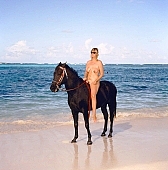 affection, liking, love, nudity, nude, nakedness, adult, naturism, naturist, ride, horse riding, naturist lady, nudist, St Martin, Club Orient, horse, rider, to ride, to ride on a naked horse, to go on horseback, to ride a horse, to go for a ride, to know how to ride, on the beach, Orient, nudist lady, naturist woman, naturist girl, club, girl, woman, unclad, stripped, naked, sky, wet, peace, floor, storied, storeyed, nature, in the nature, blue, sand, island, sunlight, summer, sunshine, beach, coast, sea, billows, deep, wind, hair, pie in the sky, laughing, laugh, smile, together, delight, zest for life, warm, water, ship, recreation, relaxation, repose, rest, on holiday, refection, CD 0034