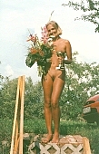 naturist, bouquet, naturist beach, chalice, girl, blossom, bloom, flower, award, sun, sunshine, friend, scale, stairway, girlfriend, brown, skin, sunlit, delight, smile, unclad woman, woman, INF, taking photographs, attitude, pose, nude, nudity, naked girl, unclad body, young naturists, naked body, nude body, nudist place, fkk, posture, naturist girl, in a state of nature, in the buff, in the nude, naturism, unclad, stripped, nudist, nudism, young, naked, recreation, relaxation, repose, rest, camping, beach, Delegyhaza, CD 0095
