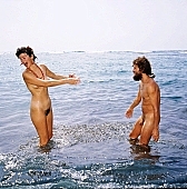 69, Hawaii, freik�rperkultur, nudist couple, nudist pair, Honokohau, Kona, fkk, naked, stripped, naturist couple, naturist, holidays, nudist, love, on holiday, recreation, relaxation, repose, rest, game, beach, coast, nudism, naturism, attitude, pose, posture, heat-wave, they are walking, bay, gulf, summer, man, woman, bath, bathe, bathing, water, CD 0106