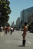 nudism, naturism, naturist cycling procession, nudist man, hat, naturist men, naked programme, naturist demonstrative, group, nature-lover, naked demonstrator, naturist bicycle group, street-door, man, naked bicyclists, naturist, demo, free body culture, bicycle procession, nudist, bicyclist demonstrative, Greens, cyclist, cycler, protest, in the city, attention rising, fkk, naked men, naturist bicyclist, exhibitionism, street demonstration, environmental pollution, street procession, town, city, nudist group, downtown, traffic, environmentalists, cars, friendly group, friend, car, nude man, america, amercan demonstration, procession, nudist protester, nudist men, live billboard, live advetising hoarding, naked, unclothed, protester, nude woman, symbol, notice, woman, text of protest, environmental, streets, notable, remarkable, coterie, concourse, advertisement, environment, ambience, conviction, straight-out, wholeheartedly, WNBR, USA, San Francisco, street, on the street, World Naked Bike Ride, confluence, body, stripped, road, cycling tour, bicycle, cycling, streets of San Francisco, women, gents, men, protesters, fight against the dependence, California, 2007, CD 0076