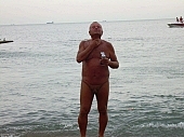 nudist man, nudist coast, nudist beach, naked, stripped, naturist man, naturist friend, nudism, nudist, unclad, Russia, beach, coast, water, wave, attitude, pose, posture, Black sea, rock coast, Odessa, rock, scrag, waterfront, naturist, on holiday, recreation, relaxation, repose, rest, disengagement, distraction, resource, sea, billows, deep, ship, sailing, bathe, bathing, sun, sunshine, sunbathing, 2007, CD 0066