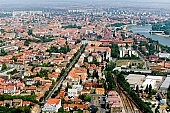 air photograph, air photo, air photos, aerials, aerial, Hungary, Szeged, outskirts, city center, building estate, garden city, garden suburb, birds eye view, tower blocks, block of flat, block of flats, tower block, high, concrete, Radio 88, town, city, faubourg, house, houses, line of houses, crossroads, crossing, street, streets, circuit, boulevard, circuits, car, road, cars, waterworks, art museum, building, buildings, park, green, garden, environment, ambience, neighbor, neighborhood, everyday life, at home, countryside, aldermanry, plan, air, promenad, square, classical, recent, trendy, of value, of high value, expensive, plot, building operations, development, gardens, rooftop, beauty, beautiful, pretty, bridge, bridge of downtown, river, Tisza, garden pool, pool, vat, bogie, luxory places, luxory housing, white, blue, brown, yellow, flat, gray, of birds eye view, regular, Tarj�n, CD 0029, Kiss L�szl�, L�szl� Kiss