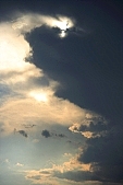 cloud, clouds, close-up, contrast, contrasted, white, light, sun, sunlight, sun-ray, percolated, permeated, sift, percolation, permeation, black, watery cloud, stormcloud, God, heaven, religion, persuasion, refracted light, refraction, blue, sky, canopy of heaven, cope of heaven, firmament, blue sky, clear, hygienic, pure, clean, standing, Kiss Lszl, Lszl Kiss