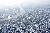 Szeged, town, city, winter, wintry, snow, ice, freeze, snowy, aerials, air photographs, Tisza, river, bridge, Bertalan bridge, new bridge, circuit, boulevard, building estate, square, landscape, line of houses, street, streets, car, road, cars, building, buildings, critter, haze, steam, vapor, roads, ways, park, garden, environment, ambience, everyday life, at home, countryside, aldermanry, plan, air, aerial, air photograph, air photo, tower, CD 0029, Kiss Lszl, Lszl Kiss