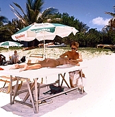masseur, air, reviving, tonic, recovery, healing, recovery massage, sunlight, massage, adult, blue, hair, beach, laughing, laugh, smile, together, delight, beauty shop, zest for life, warm, recreation, refection, on the beach, white, sand, beauty massage, reviving massage, siesta, short nap, reformation, reform, rejuvenation, relaxation, repose, rest, regeneration, muscle, waist, back, cosmetics, naturism, naturist, naturist lady, nudist, nudist lady, naturist woman, naturist girl, St Martin, Club Orient, Orient, club, girl, woman, unclad, stripped, naked, peace, affection, liking, love, nudity, nude, nakedness, CD 0034