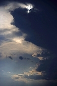 cloud, clouds, close-up, contrast, contrasted, white, light, sun, sunlight, sun-ray, percolated, permeated, sift, percolation, permeation, black, watery cloud, stormcloud, God, heaven, religion, persuasion, refracted light, refraction, blue, sky, canopy of heaven, cope of heaven, firmament, blue sky, clear, hygienic, pure, clean, standing, weather, Kiss Lszl, Lszl Kiss