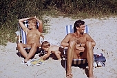 naturist, nudist, naturist woman, naturist man, nudist women, nudist man, naturist girl, girls, naturist family, child, game, friend, fraternization, connection, friends, girlfriend, fraternity, fellowship, be on the beach, sun, sunlight, sun-bathing, sunbathing, recreation, relaxation, repose, rest, deckchair, disengagement, distraction, resource, confab, talking, nature, summer, holidays, fry, swelter, health, as brown as a berry, near nature, beach, waterfront, lake, lake side, field naturist, Polish, Poland, Miedzeszyn, 1989, CD 0036, Kiss L�szl�, L�szl� Kiss