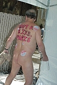 naturist, naturist group, text of protest, naked programme, naturism, street procession, environmental pollution, protester, nude man, bicycle procession, naturist demonstrative, nudist men, man, woman, nudism, environmental, nudist, square, demo, cyclist, cycler, protest, notice, nudist group, body painting, notable, remarkable, group, coterie, concourse, advertisement, environment, ambience, conviction, straight-out, wholeheartedly, WNBR, USA, environmentalists, San Francisco, street, on the street, streets of San Francisco, women, gents, men, protesters, World Naked Bike Ride, confluence, body, naked, stripped, road, cycling tour, attention rising, bicycle, cycling, procession, fight against the dependence, California, 2007, CD 0074
