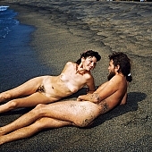 21, Hawaii, nudist couple, nudist pair, naked, stripped, naturist couple, naturist, holidays, nudist, Honokohau, Kona, freik�rperkultur, 1990, fkk, love, on holiday, recreation, relaxation, repose, rest, game, beach, coast, nudism, naturism, attitude, pose, posture, bay, gulf, clear, hygienic, pure, clean, man, woman, bath, bathe, bathing, water, bush, in the sand, coast , on the beach, CD 0106