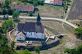 Ofolddeak, art relic, national monument, Hungary, Csongrad, archaeology, archeology, air, aerial, believe, village, field, gothic, county, church, belfry, water-jump, gothic temple, ghotic church, XIV, XV, century, baroque, vestry, XVIII, agriculture, excavation, castle, fortification, fortress, post, stronghold, roman catholic, plow, air photograph, air photo, shooting, history, past, last, bygone, investigation, religion, persuasion, air photos, husbandry, houses, garden, road, of value, of high value, Kiss Lszl, Lszl Kiss