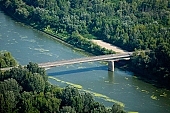 Szentes, Szentes city, Csongrad county, railway, vehicular, road bridge, railway bridge, bridge, bridges, forest, tree, trees, Tisza, fair Tisza, green, cranky, crooked, devious, sinuous, winding, agitated, troubled, obscure, roily, , duckweed, truck, lorry, slob, coast, inundation, flood, high tide, high water, low tide, low water, agriculture, farmlands, farmland, concrete, iron, rail, tracks, train, field, sunshine, sunlight, summer, spring, aerials, aerial, birds eye view, garden, environment, ambience, plan, air, air photograph, of birds eye view, CD 0029, Kiss L�szl�, L�szl� Kiss