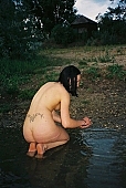 naturism, naked girl, tattooed, young girl, tobe under water, lake, fkk, INF, MNE, attitude, pose, posture, unclad, stripped, nude, nudity, waterfront, taking photographs, young naturists, nudist girl, naked, unclothed, pretty, nudist, nudism, naturist, woman, young, in a state of nature, in the buff, in the nude, plant, Delegyhaza, CD 0094