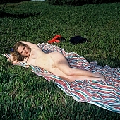 woman in the nature, woman, girl, dame, lady, young, young girl, young woman, young lady, naked, stripped, in a state of nature, in the buff, in the nude, unclad, naturist, nudist, naturism, nudism, alone, field, in the field, lay, laid, lying full in the sun, plaid, beach blanket, in the plaid, blanket, green, go out for the day, into the country, nature, in the nature, grass, on the grass, to sun oneself, to sun, to sunbathe, relaxing, have a picnic, body, naked body, nude body, dress, dress in the grass, outdoors, without doors, under the open sky, CD 0043