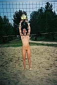 nudism, naked girl, beach volleyball, woman, naturist girl, young naturists, nudist, fkk, INF, naturism, naturist, friend, young, naked, stripped, in a state of nature, in the buff, in the nude, unclad, sport, game, volleyball, field, ball, ball game, sand, camping, beach, Delegyhaza, CD 0094