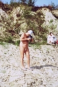 naturist, nudist, naturist woman, naturist man, nudist women, nudist man, naturist girl, naturist family, sun, sunlight, sun-bathing, sunbathing, recreation, relaxation, repose, rest, disengagement, distraction, resource, nature, summer, holidays, fry, swelter, health, as brown as a berry, near nature, beach, waterfront, lake, lake side, field naturist, photo, foto, picture, image, scenery, photograph, Polish, Poland, Kryspinow, 1989, CD 0036, taking photographs, naturist photographer