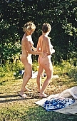 fkk, naturism, saunter, nudism, confab, talking, lake, attitude, pose, posture, Russia, hat, sun, light, shadow, lake side, beach mattress, inflatable raft, tobe under water, sunshine, cliff, bushy, tree, bathe, bathing, dame, lady, partner, friend, sunbathing, friends, Fosforitniy lake, trip, naturist, nudist, woman, women, ladies, girlfriend, naturist fellowship, naturism club, naturist beach, INF, nature, recreation, relaxation, repose, rest, disengagement, distraction, resource, naked, stripped, unclad, 2007, Irina and Tania and CD 0063