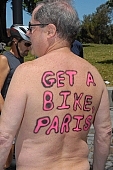 naturism, nudist women, bicycle procession, environmental pollution, street procession, nudist men, body painting, live billboard, live advetising hoarding, naked, unclothed, protester, brush, paint, body paint, air paint brush, nude woman, symbol, naturist, naked back, on the back, group, notice, man, naturist demonstrative, naked demonstrator, naked programme, woman, nudism, text of protest, nude man, environmental, nudist, square, demo, cyclist, cycler, protest, nudist group, environmentalists, notable, remarkable, coterie, concourse, advertisement, environment, ambience, conviction, straight-out, wholeheartedly, WNBR, USA, San Francisco, street, on the street, streets of San Francisco, women, gents, men, protesters, World Naked Bike Ride, confluence, body, stripped, road, cycling tour, attention rising, bicycle, cycling, procession, fight against the dependence, California, 2007, CD 0075