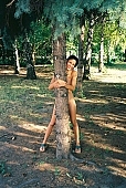 elte, naturist, young, girl, woman, tree, bole, tree trunk, to cuddle, gymnastic room, training, swimming pool, bath, fitness, room, Budapest, nudist, naked, stripped, nakeds, fkk, CD 0083