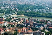 Szeged, town, city, aerial, aerials, SZTE, air photographs, city center, cathedral, Fogadalmi templom, Somogyi library, landscape, clinics, univesity, Szeged Open-Air Festival, auditorium, stage, Domotor torony, Tisza, inundation, flood, fair Tisza, downtown, Karasz street, house, houses, line of houses, street, streets, car, road, cars, building, buildings, critter, haze, steam, vapor, roads, ways, park, green, garden, environment, ambience, neighbor, neighborhood, everyday life, at home, countryside, aldermanry, plan, air, air photograph, air photo, tower, Jozsef Attila University, JATE, Szent-Gy�rgyi Albert University, SZOTE, Universitas Scientiarum Szegediensis, Dom-square, towers, square, chairs, CD 0029, Dom, Kiss L�szl�, L�szl� Kiss