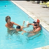 naked, stripped, young naturists, nudism, to sun oneself, to sun, to sunbathe, deckchair, naturism, naturist, family, naturist family, game, pool, vat, nudist, in a state of nature, in the buff, in the nude, chirpy, sunlight, summer, unclad, tobe under water, clarity, purity, beach, naturist beach, nudist beach, woman, man, young nudist, water, child pool, bogie, life belt, life saver, bathe, bathing, Samagatuma, Laua, Hawaii, CD 0093