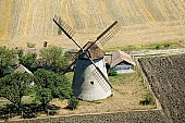 shingle, art relic, national monument, windmill, Hodmezovasarhely, molnar house, Papi windmill, farmhouse, miller, site, homestead, farm, Hodmezovasarhely-Erzsebet, Csongrad county, rye, mill, revolving energy, flour, sleet, to grind, to mill, millstone, grindstone, barley, core, millet, grind, milling, chaff, wheat, gearing, shoot, grain, house, wind, green, garden, recreation, relaxation, repose, rest, silence, quiet, orchard, houses, road, carriageway, bread, fence, tree, trees, air photograph, air photo, air photos, aerials, birds eye view, of birds eye view, building, buildings, everyday life, at home, countryside, plan, air, aerial, square, plot, development, beauty, beautiful, pretty, white, blue, brown, yellow, flat, gray, dirt road, sand, lowland, regular, CD 0029, Kiss L�szl�, L�szl� Kiss