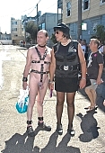 2010, 26, 36, September, Sept, folsom, street, fair, market, demo, gay parade, naked, stripped, man, woman, pair, San Francisco, Kiss L�szl�, L�szl� Kiss