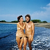 94, Hawaii, nudist couple, nudist pair, Honokohau, Kona, fkk, nudism, girl, woman, young, pretty, naturism, naked, stripped, freik�rperkultur, naturist couple, naturist, holidays, nudist, love, on holiday, recreation, relaxation, repose, rest, game, beach, coast, attitude, pose, posture, heat-wave, bay, gulf, summer, man, bath, bathe, bathing, water, CD 0106