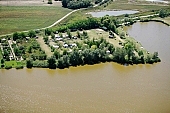 lakesystem, recreation area, Hungary, fishpond, birds eye view, sunbather, holiday house, caravan, tent, recreation, peninsula, disengagement, distraction, resource, dirt road, road, roads, ways, house, houses, holiday houses, weekend house, week-end houses, lake, lakes, nature, rower lake, surf lake, air photograph, homestead, farm, boondocks, boonies, periphery, arable, clod, earth, field, ploughland, tillage, forest, water, tree, woody, grassy, soddy, green, CD 0055, Kiss Lszl, Lszl Kiss