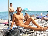 nudist man, naturist front, naturist beach, nudist coast, nudist beach, naked, stripped, naturist man, naturist friend, nudism, nudist, unclad, Russia, beach, coast, warm, fry, swelter, thirst, tea, water, wave, attitude, pose, posture, Black sea, rock coast, Odessa, rock, scrag, waterfront, naturist, on holiday, recreation, relaxation, repose, rest, disengagement, distraction, resource, sea, billows, deep, bathe, bathing, sun, sunshine, sunbathing, 2007, CD 0066