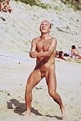 naturist, nudist, naturist woman, naturist man, nudist women, nudist man, naturist girl, naturist family, sun, sunlight, sun-bathing, sunbathing, recreation, relaxation, repose, rest, disengagement, distraction, resource, nature, summer, holidays, fry, swelter, health, game, sport, sand, ball, ball game, volleyball, as brown as a berry, near nature, beach, waterfront, lake, lake side, field naturist, Polish, Poland, Kryspinow, 1989, CD 0036