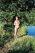 naked, stripped, nudism, naturist, disengagement, distraction, resource, nude woman, water-front, water, river, sun, sunshine, intact, inviolate, vegetation, dame, lady, woman, on holiday, naked body, nude body, naturism, russian, russian naturist, nudist, waterfront, in a state of nature, in the buff, in the nude, nudity, nude, nakedness, body, nature, outdoors, without doors, recreation, relaxation, repose, rest, entertainment, grass, in the grass, Moscow, Russia, CD 0097