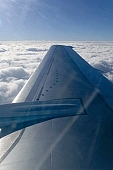 airplane, plane, KLM, turbine, wing, vane, sky, birds eye view, high, air photograph, air photo, cloud, light, ray, beam, aerials, aerial, air photos, environment, ambience, plan, air, white, blue, traveling, sun-ray, island, of birds eye view, above, up, CD 0029, Kiss L�szl�, L�szl� Kiss