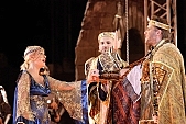 king, royalty, scene, open-air, outdoor, kingdom, unchristian, Koppany, Istvan, fratricidal war, hungarians, genus, genera, J�nos Szikora, people, dress rehearsal, christendom, leader, God, church, brother, dog-fight, internecine war , lord, consecrated, to enthrone cross, believe, stage-setting, big scene, person, masses, dress rehearsal, actor, performer, theatrical gent, theatrical, actress, comedienne, to make a scene, procession man, festival, performance, cathedral, Dom, Hungary, of the foundation of the state, Stephen the King, 1001, 25, years, celebrate, solemn, holiday, to head the bill, night, light, lighting, staging, chorus, bit player, to gesticulate, Szeged Open-Air Festival, opera, singer, music, rock, composer, Levente Sz�r�nyi, lyricist, stage lights, theatre, musical, summer, Szeged, R�bert Alf�ldi, P�l Feke, Feke, dance, rockopera, rock opera, D�m square, outdoor performance, costume, fancy dress, stage, evening, Domotor torony, 20 August, J�nos Br�dy, Andrea Szul�k, Krisztina Keveh�zi, to song, 2008, 15 August, CD 0201, Kiss L�szl�, L�szl� Kiss